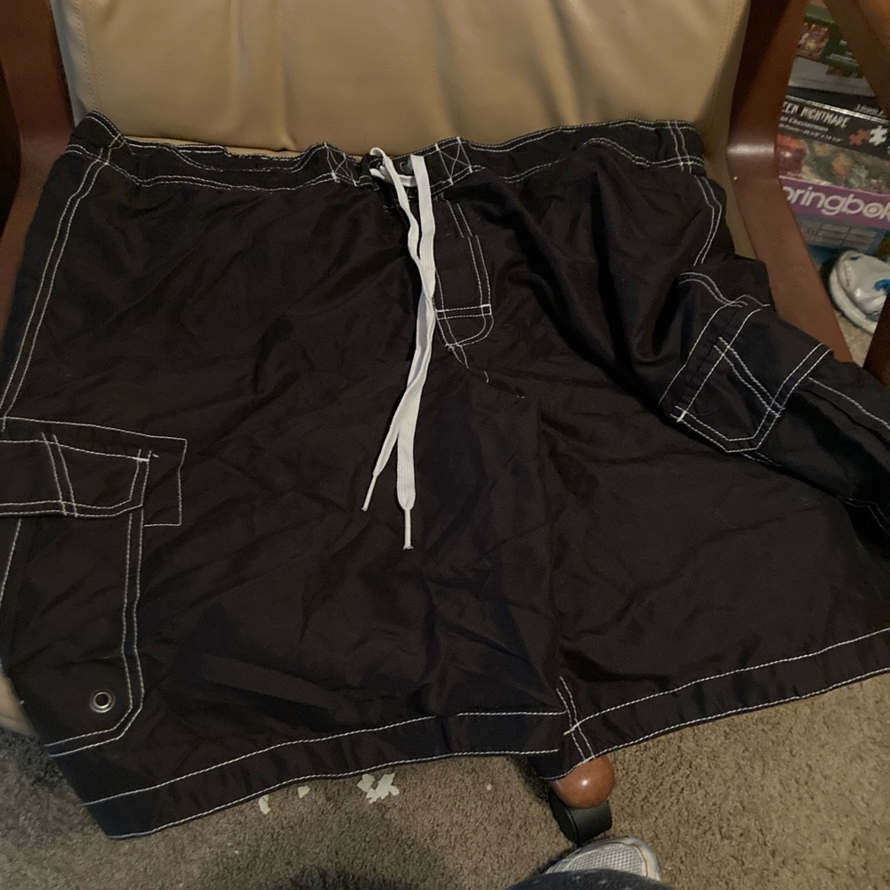 Merona black swim trunks